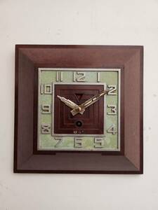 フランス アンティーク JAZ 「8 デイズ」磁器 壁掛け時計 機械式時計 アールデコ1935年