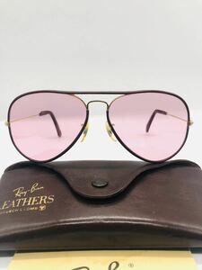 RayBan B&L ボシュロム USA vintage leathers Rose Changeable (ローゼ 変更可能)outdoorsman サイズ　58口14 (Rare Model )米国製