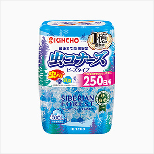 KINCHO 虫コナーズ　ビーズタイプ　250日用　シベリアンフォレストの香り　10個セット 送料無料