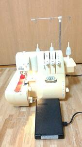 babylock １本針３本糸ロックミシン衣縫人 エアースルー機能　糸通し器付　差動送り機能付き　クリーニング注油試し縫い済み