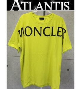 銀座店 モンクレール ロゴ Tシャツ 半袖 メンズ size:XL グリーン