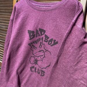 ADPQ 1スタ 紫 ストリート スウェット バッドボーイ BAD BOY 90s 00s ビンテージ アメリカ 古着 ベール 卸 仕入れ