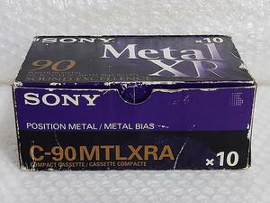 未開封+海外版+難あり　SONY　METAL-XR 90　METAL POSITION TYPE Ⅳ　10pcs.　ソニー　カセットテープ　10本