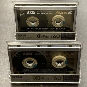 1791T アクシア XD-Master 60分 メタル 2本 カセットテープ/Two AXIA XD-Master 60 Type IV Metal Position Audio Cassette