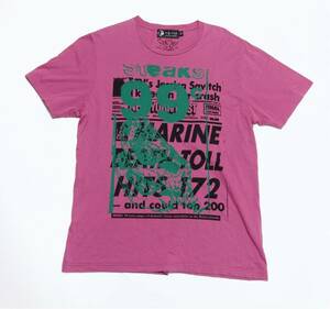 【99c】ANDY WARHOL by HYSTERIC GLAMOUR Tシャツ ヒステリックグラマー アンディウォーホル ピンク×グリーン L