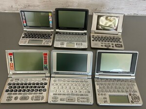 8654★ CASIO 電子辞書 まとめ XD-SP7600 XD-GW7350 XD-2500 XD-H7310 XD-F4000 XD-SP7600 未確認 ジャンク品