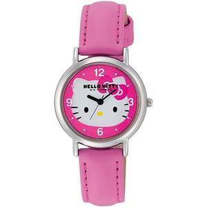 ハローキティ グッズ 腕時計 ウォッチ キティ HK15-130 ピンク 革 ベルト バント サンリオ キャラクター レディース キッズ 時計