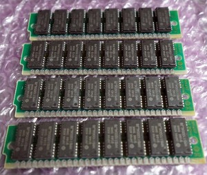 Apple Old Macintosh用 30Pin 1Mb 80ns Simm　4枚　LCⅡで動作確認済　1