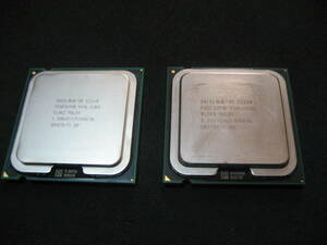 Intel Pentium Dual-Core E2200とE2160、1M/800/TDP 65W（対応ソケット：LGA775）：２個 中古・動作品