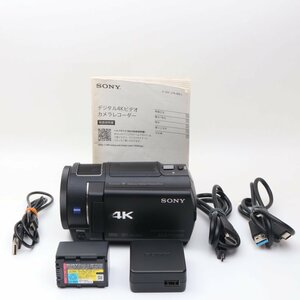 ビデオカメラ　SONY 4Kビデオカメラ Handycam FDR-AX30 ブラック 光学10倍 FDR-AX30-B