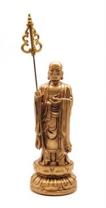 置物 仏像 地蔵菩薩 美しく輝く金色