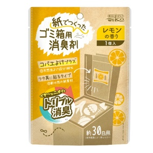 紙でつくったゴミ箱用消臭剤レモンの香り × 80点