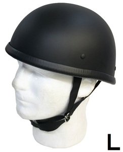 装飾用ハーフヘルメット　タイプ：イーグル　HA-01－マットブラック－サイズL