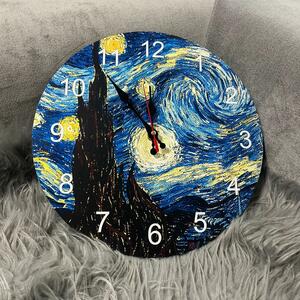 【 ゴッホ 星月夜 】 掛時計 柱時計 インテリア 装飾 置き時計 新品未使用