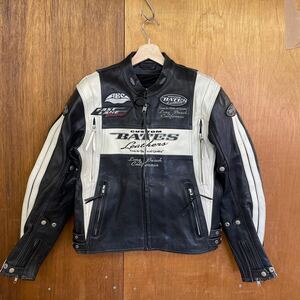 BATES ベイツ バイクウェア レザージャケット ライディングジャケット L