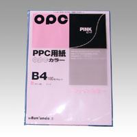 4902681773456 ファインカラーＰＰＣ　Ｂ4　100枚入 ＰＣ関連用品 ＯＡ用紙 コピー用紙（カラー用紙） 文運堂 カラー345 ピンク