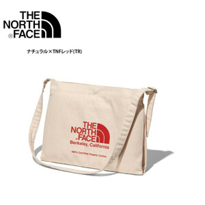 【NM82041 TR-6】 THE NORTH FACE　ノースフェイス　ミュゼットバッグ Musette Bag　オーガニックコットン バッグ レッド