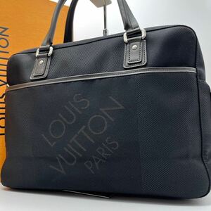 極美品 ルイヴィトン Louis Vuitton ダミエ ジェアン ヤック ブリーフケース メンズ M93082 ビジネスバッグ A4可 ブラック 黒 