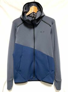 ☆20SS 美品　OAKLEY オークリー　Enhance 3RDG Synchronism JKT シンクロニズム フーディジャケット ストレッチドライスウェット グレー M