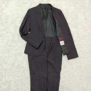 美品　n line by nozomi　佐々木希　スリーピーススーツ　サイズ違い　大きいサイズ　L　LL　XL　レディース　ブラック　チェック柄