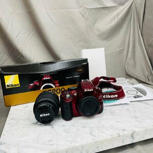 P1210☆【現状品】Nikon D5200 レンズキット デジタル一眼 カメラ