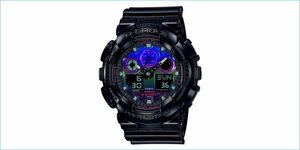 [DSE] (新品) CASIO カシオ 腕時計 G-SHOCK GA-100RGB-1AJF irtual Rainbow Gamer’s RGB series
