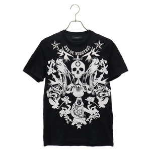 GIVENCHY ジバンシィ 12SS スカルプリント 半袖Tシャツ カットソー 12S 7255 651 ブラック