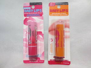 新品 メイベリン Baby Lips 01 My pink & Baby Lips 15 CHERRY ME リップクリーム カラー 色付きリップ 2本セット リップバーム