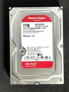 【送料無料】　★ 1TB ★　WD Red　/　WD10EFRX　【使用時間： 124 ｈ】 2020年製　稼働極少　3.5インチ内蔵HDD　SATA Western Digital RED