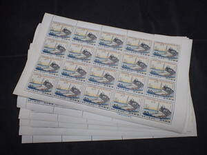 ◆希少◆日本切手　1959年　国際文通週間　桑名　未使用　シート計6枚◆②