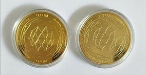 QTUM　クアンタムコイン　ゴールド　2枚 レプリカ