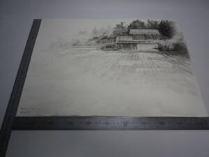 「田園・京都 ～ 花（裏表描画）」水墨画【坂垣内 将泰】作者直筆原画「真作」P10号ハーネミューレ紙(経年保管品)【送料無料】00700149