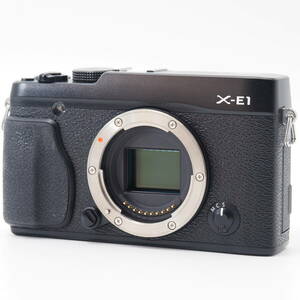 101937ー☆極上品☆FUJIFILM ミラーレス一眼 X-E1 ボディ ブラック FX-X-E1B