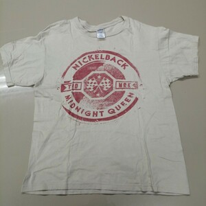 D01 バンドTシャツ　ニッケルバック　tour2012 NICKELBACK サンドベージュ