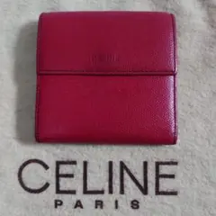 CELINE Wホック 折財布 レザー