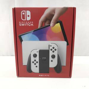 1円スタート 中古 店舗印有り Nintendo Switch 有機ELモデル ホワイト ④