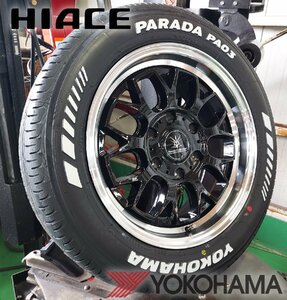 車検対応 Bounty Collection BD00 for HIACE!!200系ハイエース YOKOHAMA PARADA 215/60R17 新品タイヤホイールセット 17インチ