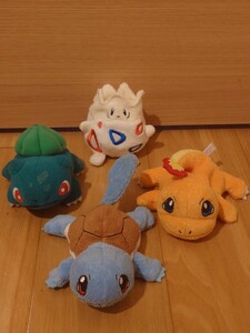 ポケモン　ぬいぐるみ　ゼニガメ・ヒトカゲ・フシギダネ・トゲピー　初期　御三家ポケモン