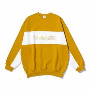 【新品・未使用】 KEBOZ KAC PANELED SWEAT CREWNECK スウェット クルーネック トレーナー Lサイズ ケボズ