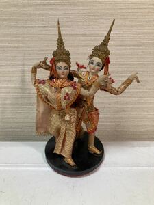 ●アジアン風人形 踊り 民族芸 インテリア 置き人形