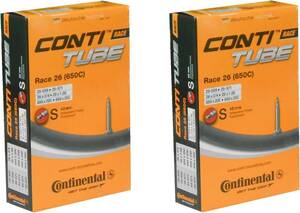 2本セット コンチネンタル Continental Race26(650C) 仏式チューブ 650x20-25C(20-559/2