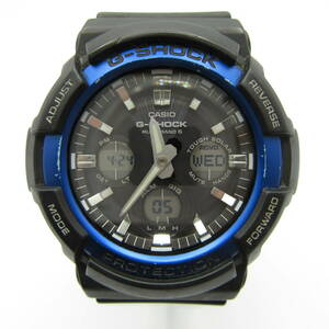 T9904☆CASIO G-SHOCK デジアナ タフソーラー マルチバンド6 GAW-100B【5444】GAW-100B-1A2JF カシオ Gショック 中古品【時計】