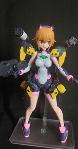 Figure-rise Standard あばたーふみな +30MS オプションボディパーツ タイプ G3 + アクションベース6 完成品