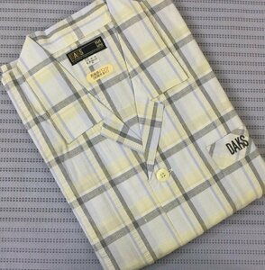 ◆新品★6割引き◆DAKS・紳士用・長袖パジャマ★綿1００％・サッカー地・Mサイズ★パンツ、前開きあり◆日本製★送料５２０円