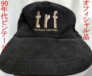 90年代ビンテージ オフィシャル TRF 刺繍CAP 