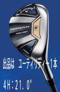 新品■キャロウェイ■2023.2■PARADYM MAX FAST■パラダイム マックス ファスト■4H:21.0■SPEEDER NX 40 for CALLAWAY カーボン■R■1円～