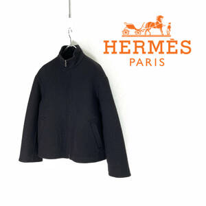 HERMES エルメス ウール ジップ ブルゾン ジャケット size 34 0326057