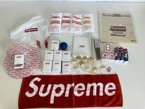 ★◆【USED】Supreme グッズ 大量セット 雑貨 タオル シャボン シャワーキャップ パラシュート ボールなど まとめ シュプリーム 80サイズ