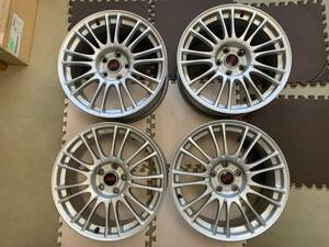 美品 スバル WRX STI 純正オプション BBS ホイール 4本セット 18インチ 8.5J 114.3 鍛造 GDB GRB GVB VAB レヴォーグ ブレンボ