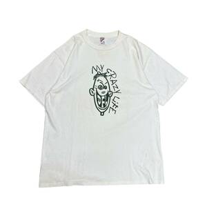 【激レア】　90s Grand Royal beastieboys グランドロイヤル　ビースティー　DFL アドロック　半袖Tシャツ ホワイト vintage USA製